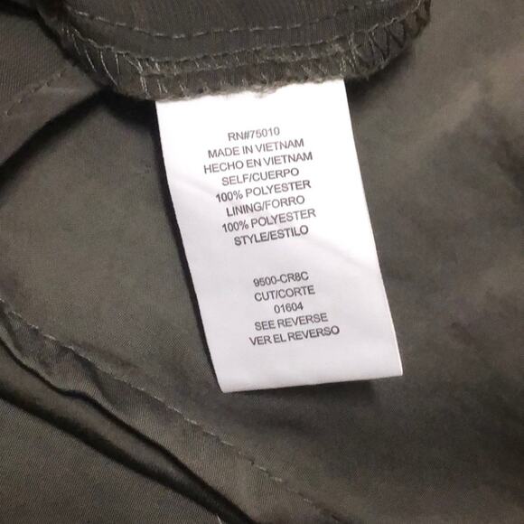 Jodi Kristopher Army Green Maxi Dress Size Small - Picture 9 of 9